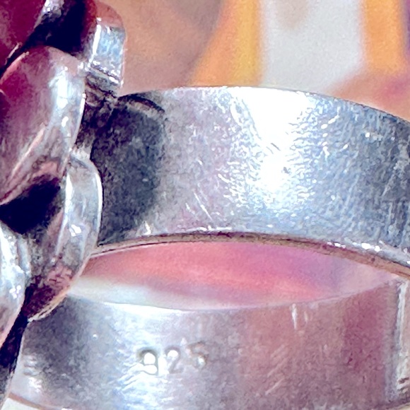 Cocktail ring 925 Sterling Silver Ring size 6 - Picture 5 of 8